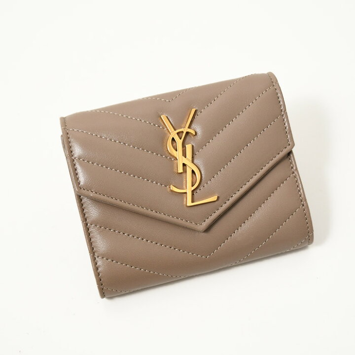 楽天市場】SAINT LAURENT サンローラン 財布 キルティングラムスキン製 