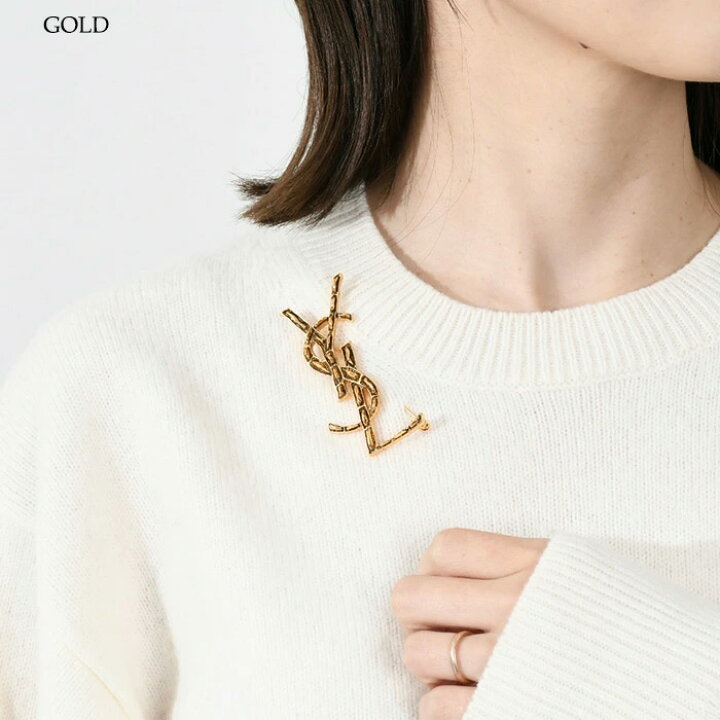 楽天市場】【7%OFF対象】SAINT LAURENT サンローラン ブローチ  