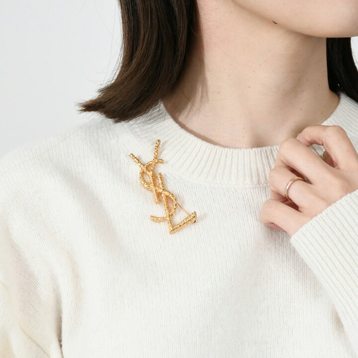 楽天市場】SAINT LAURENT サンローラン YSL ブローチ アクセサリー 
