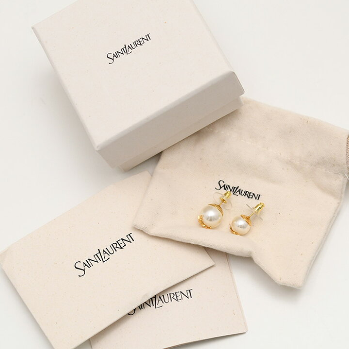 楽天市場】SAINT LAURENT サンローラン アクセサリー ピアス ロゴ  