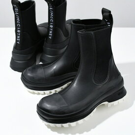 STELLA MCCARTNEY ステラマッカートニー ブーツ チェルシーブーツ サイドゴア 800397 N0242 トレース レディース BLACK ブラック 黒 フェイクレザー