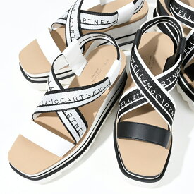 STELLA McCARTNEY ステラ マッカートニー シューズ ストライププラットフォームサンダル 810162E00015 ブラック ホワイト レディース 春 夏 カジュアル
