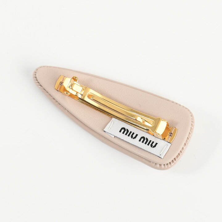 楽天市場】MIU MIU ミュウミュウ ヘアアクセサリー パテントレザー 