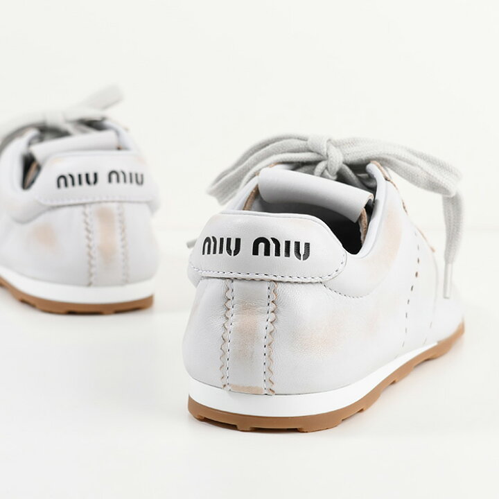 楽天市場】MIU MIU ミュウミュウ シューズ 靴 スニーカー プリューム 