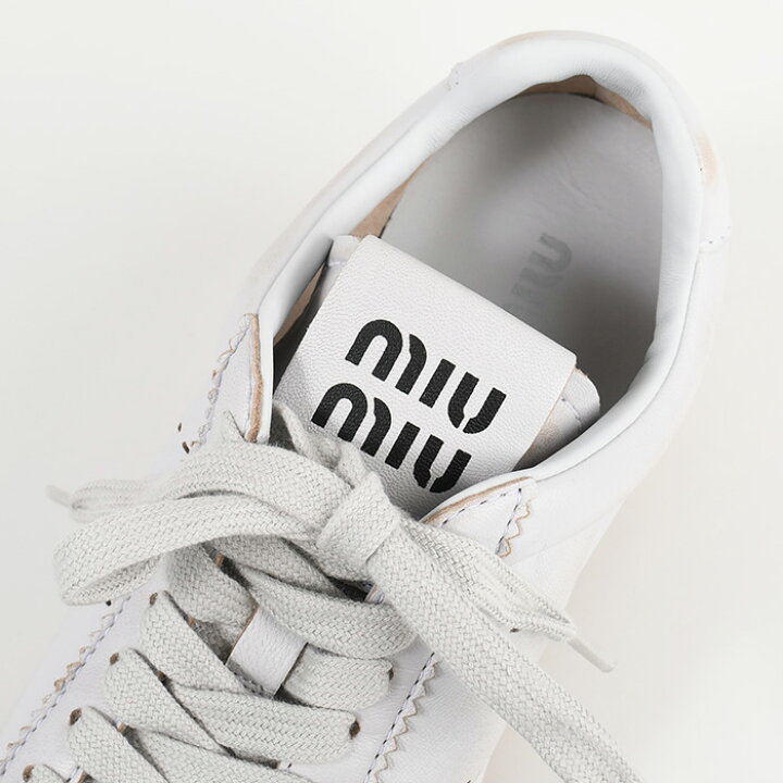 楽天市場】MIU MIU ミュウミュウ シューズ 靴 スニーカー プリューム 