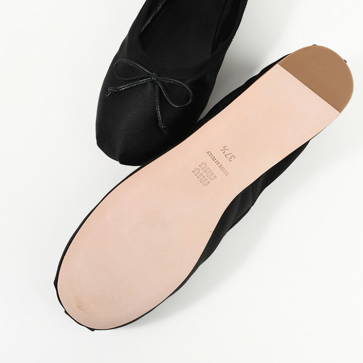 楽天市場】MIU MIU ミュウミュウ シューズ バレエシューズ サテン 