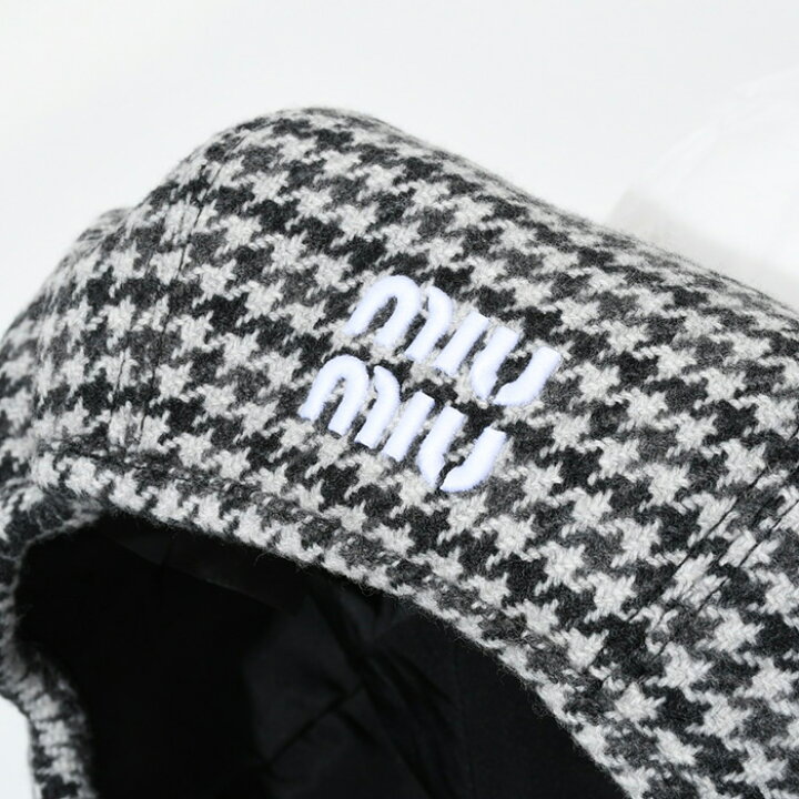 楽天市場】MIU MIU ミュウミュウ ハット 帽子 ベレー帽 ハウンド 