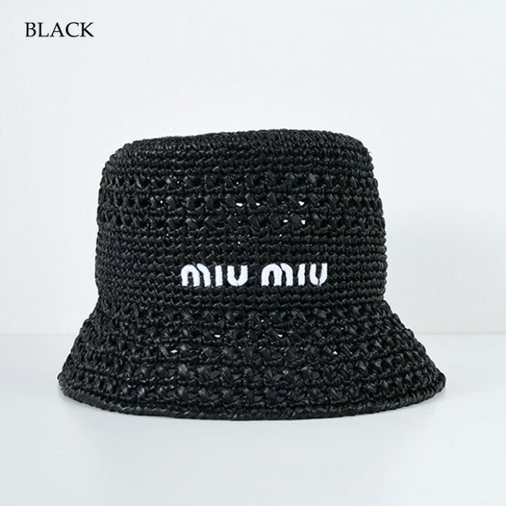 楽天市場】【最大10,000円OFF】MIU MIU ミュウミュウ ハット 帽子  