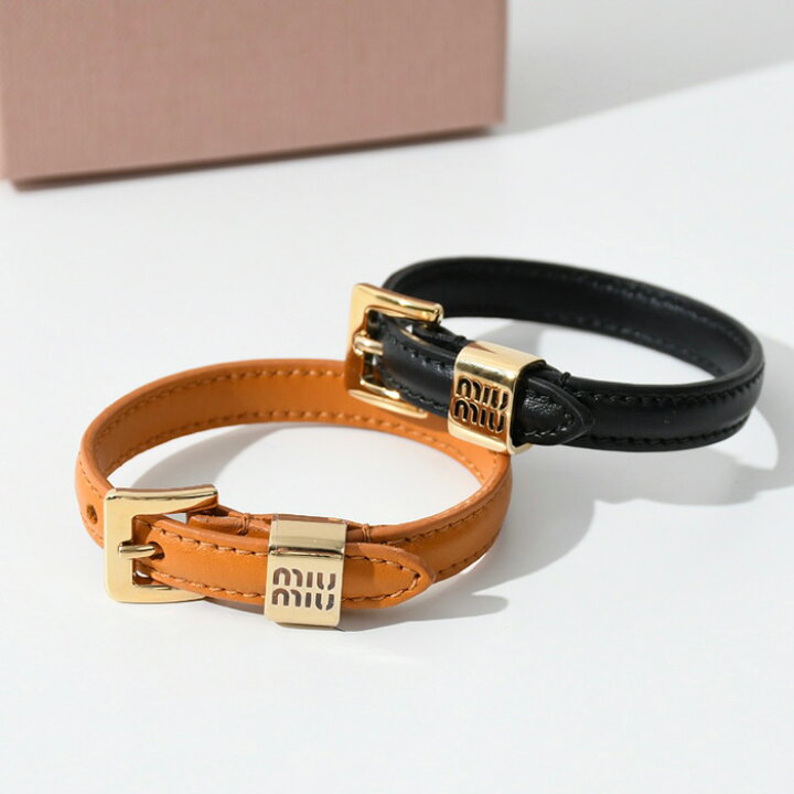 楽天市場】MIU MIU ミュウ ミュウ ブレスレット アクセサリー ロゴ