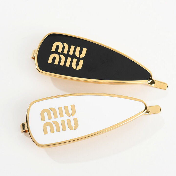 楽天市場】MIU MIU ミュウミュウ ヘアクリップ ヘアピン ヘア  