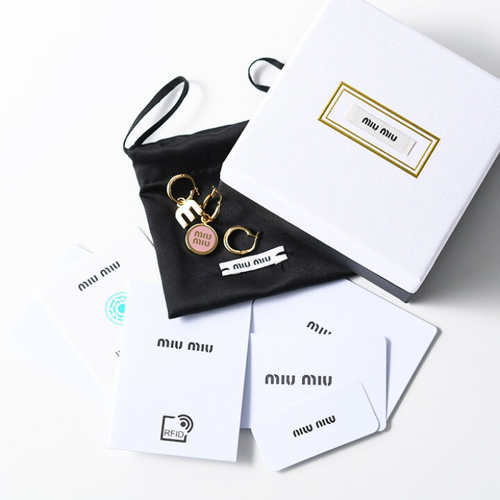 楽天市場】MIU MIU ミュウミュウ アクセサリー エナメルメタル ピアス 