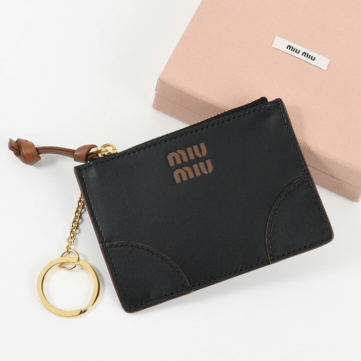楽天市場】MIU MIU ミュウミュウ カードケース 定期入れ レザー 5MC093  