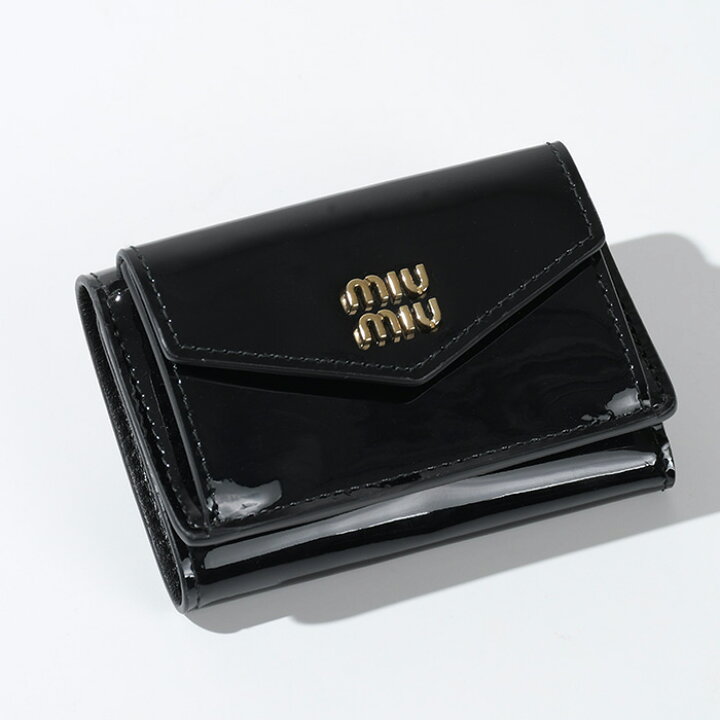 楽天市場】MIU MIU ミュウミュウ ウォレット 折りたたみ財布 パテント 