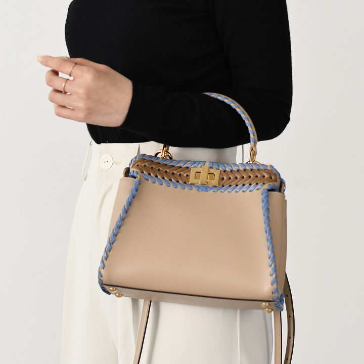 楽天市場】FENDI フェンディ バッグ ハンドバッグ ピーカブー ミニ 