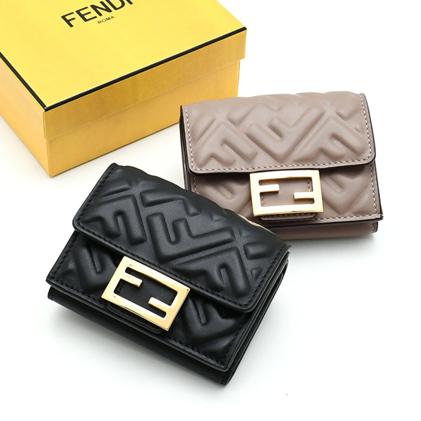 楽天市場】【8/30限定クーポン】FENDI フェンディ 三つ折り財布 財布 