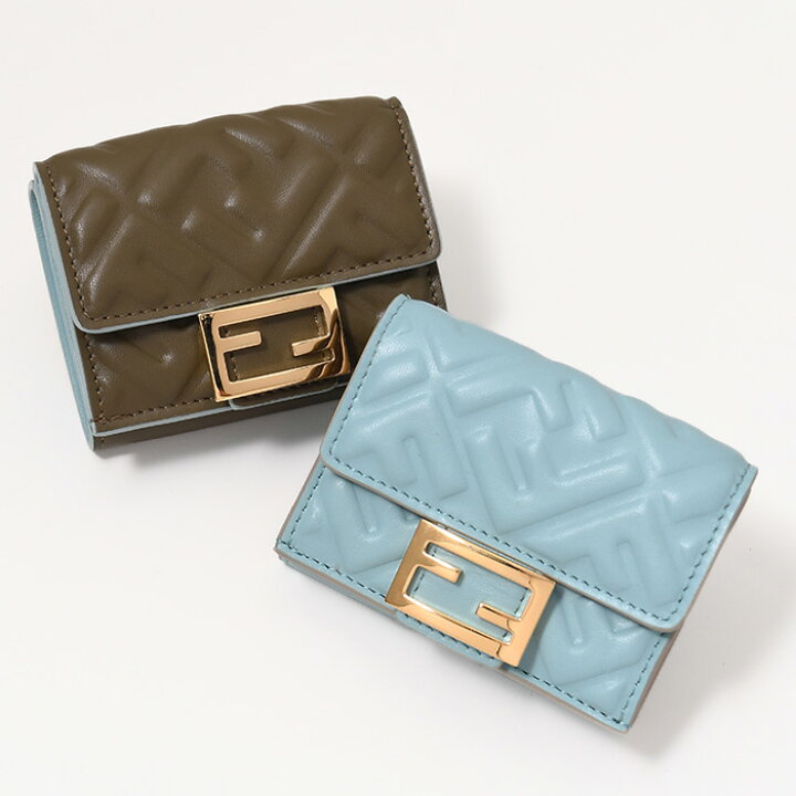 楽天市場】FENDI フェンディ 財布 バゲット マイクロ 三つ折り財布 
