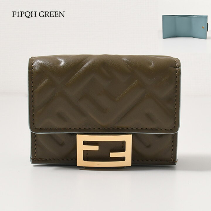 楽天市場】FENDI フェンディ 財布 バゲット マイクロ 三つ折り財布 