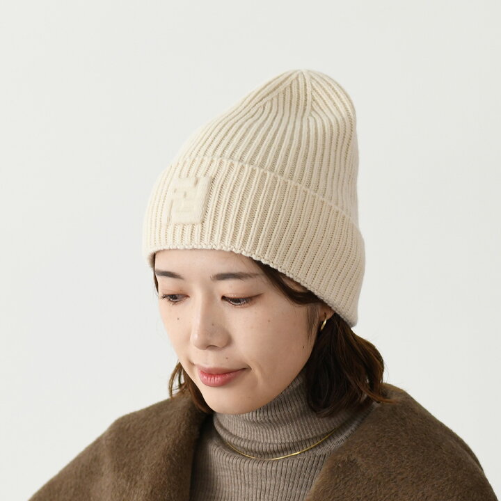 楽天市場】FENDI フェンディ ニット帽 ニットキャップ ビーニー 帽子 