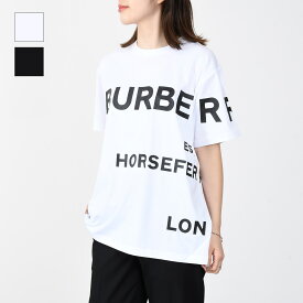 BURBERRY バーバリー Tシャツ ホースフェリー プリント オーバーサイズ ロゴTシャツ ロゴ シンプル 8048748 8040764 8048927 ブラック ホワイト ベージュ レディース おすすめ rc0420 tshirtcp