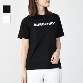 【T-SHIRTS 2BUYクーポン配布中】BURBERRY バーバリー Tシャツ トップス ウェア ロゴプリント コットンTシャツ 8056724 8055251 レディース WHITE ホワイト 白 ブラック カットソー半袖 ロゴ 人気 tshirtcp