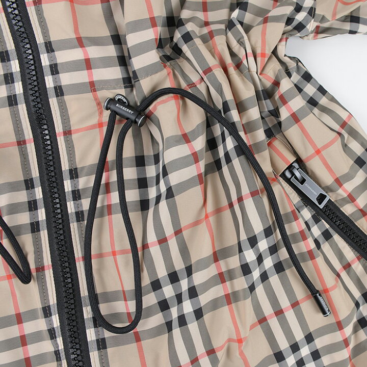 楽天市場】BURBERRY バーバリー アウター チェック ドローストリング 