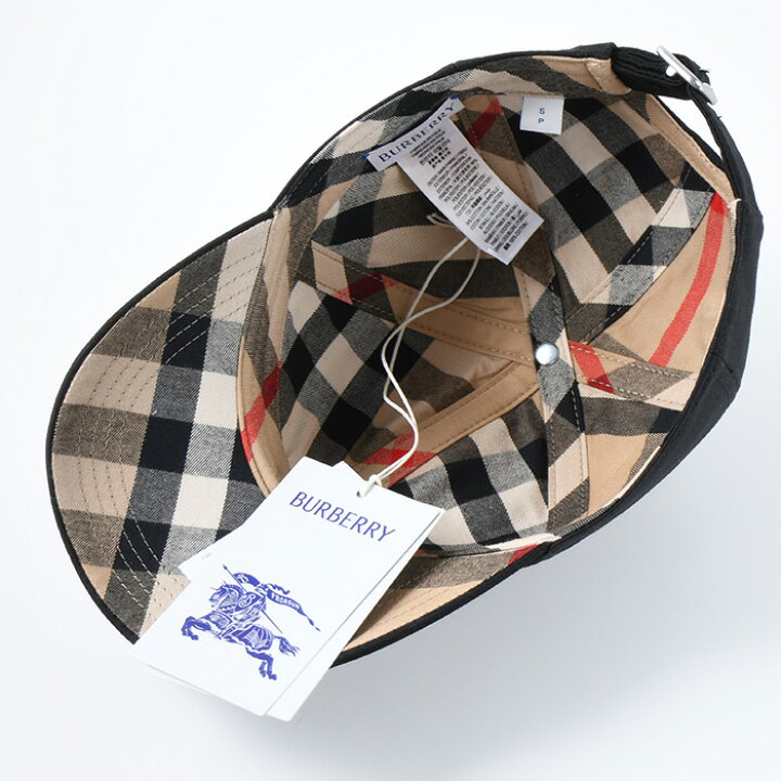 楽天市場】BURBERRY バーバリー 帽子 コットンブレンドベースボール 