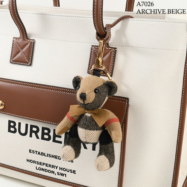 楽天市場】BURBERRY バーバリー バッグチャーム トーマスベア チャーム 