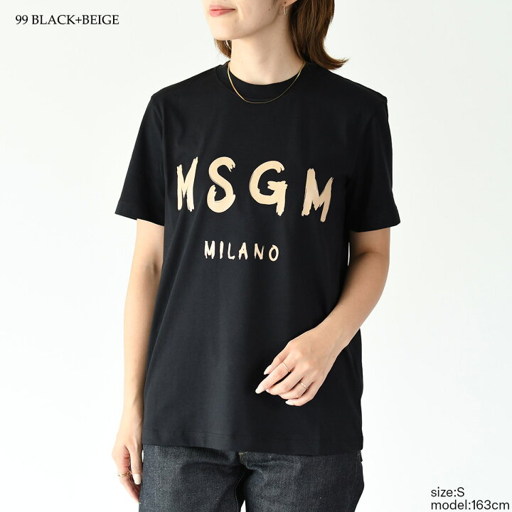 楽天市場】【最大P10倍】MSGM エムエスジーエム ロゴ Tシャツ 3041 
