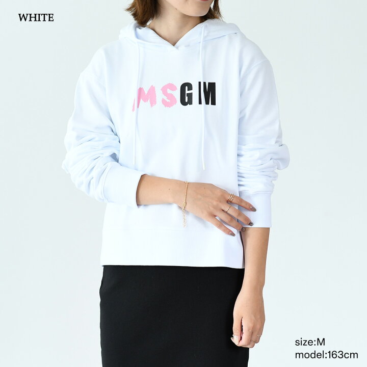 楽天市場】【30%OFF対象商品】MSGM エムエスジーエム パーカー ロゴ  