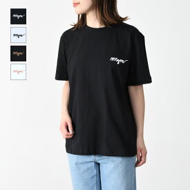 【MAX10,000円OFFクーポン配布中】MSGM エムエスジーエム Tシャツ レディース 刺しゅう ロゴ MDM540 白T ロゴT 半袖 春 夏 ブラック ホワイト 黒 白 シンプル おすすめ ギフト プレゼント rc0420