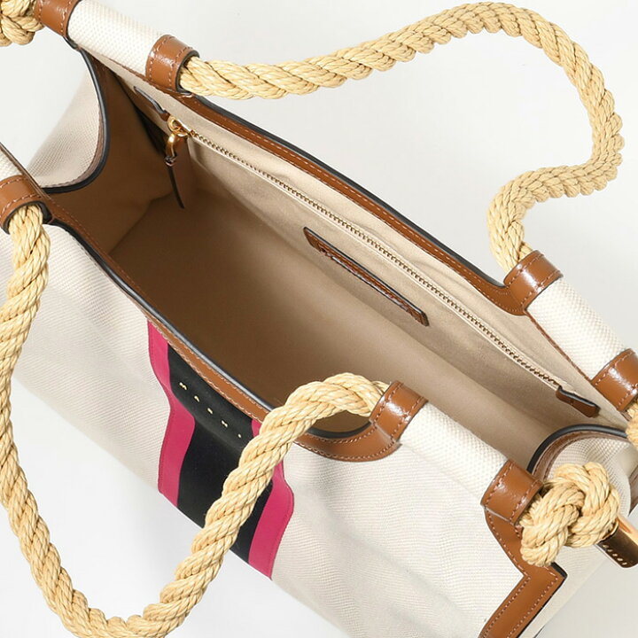 楽天市場】MARNI マルニ バッグ ロープハンドル MARCEL ストライプ 