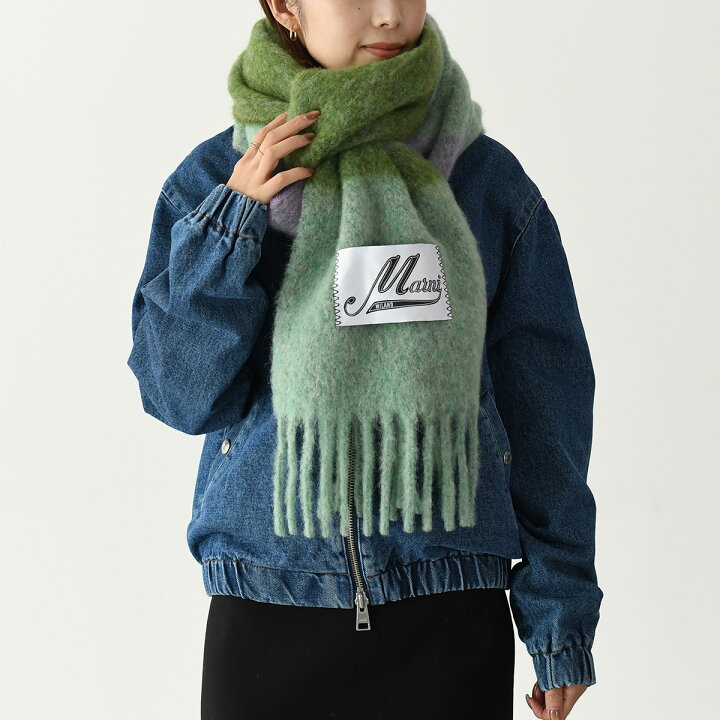 楽天市場】MARNI マルニ マフラー ストライプ アルパカ・モヘア製  