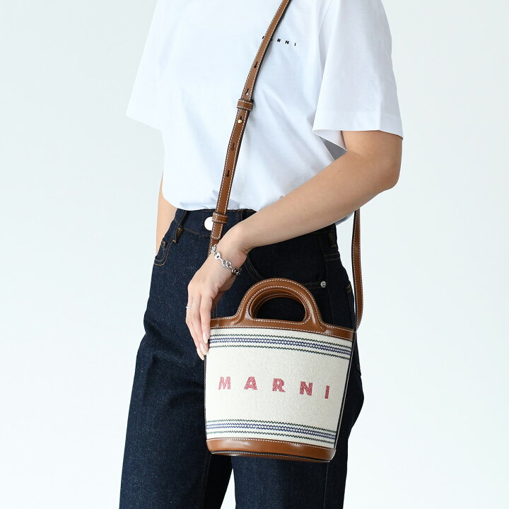 楽天市場】MARNI マルニ バッグ ショルダーバッグ スモールバケット  