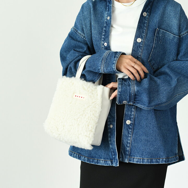 楽天市場】MARNI マルニ ショルダーバッグ シアリングバッグ ミニ 