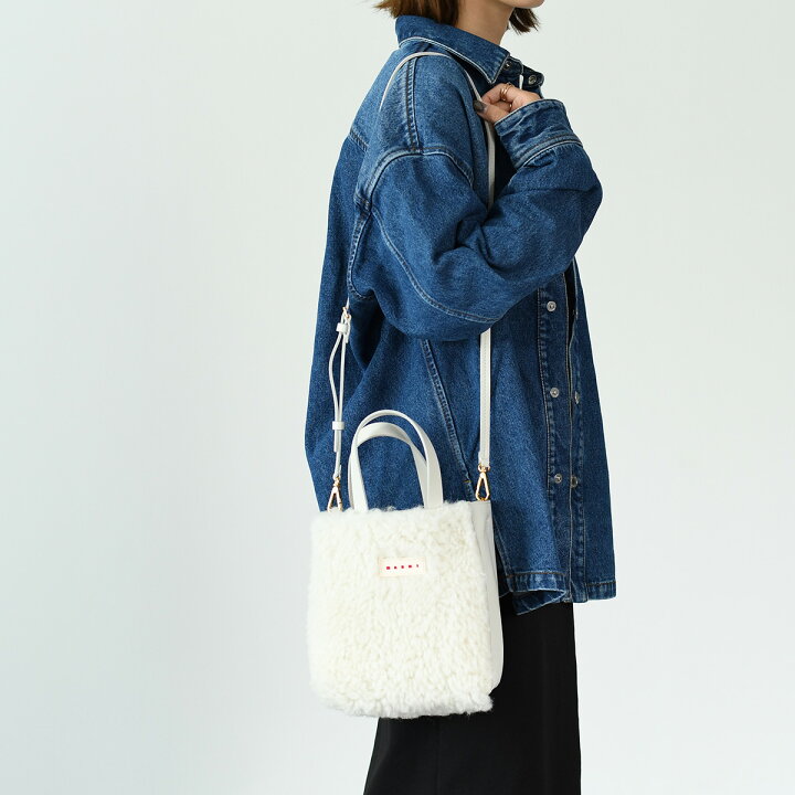 楽天市場】MARNI マルニ ショルダーバッグ シアリングバッグ ミニ 