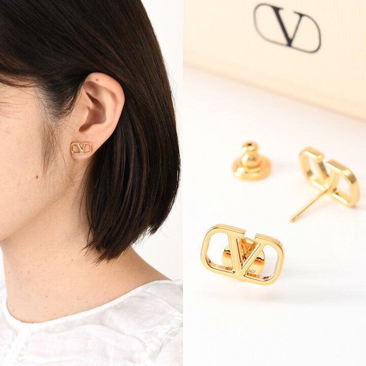 楽天市場】VALENTINO ヴァレンティノ ピアス アクセサリー Vロゴ 