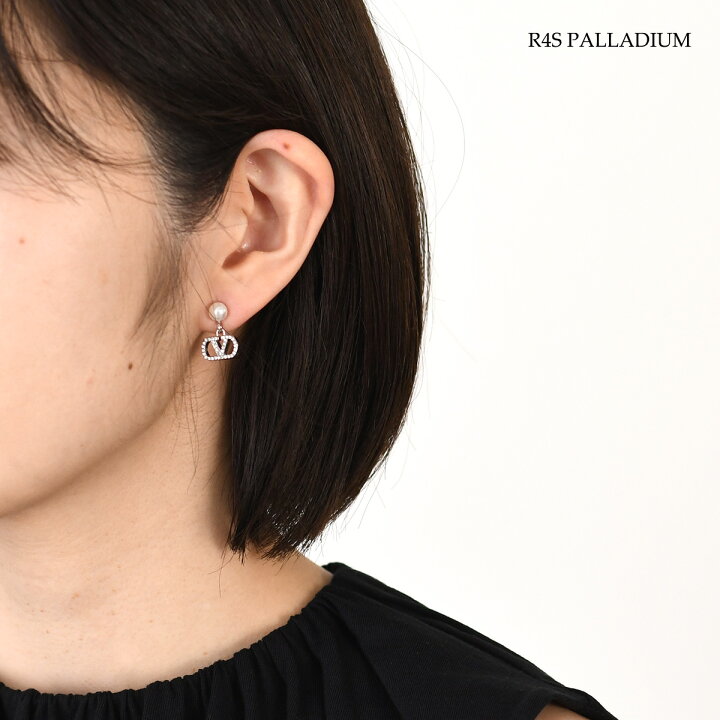 楽天市場】【決算SALE5％オフ対象】VALENTINO ヴァレンティノ ピアス V 