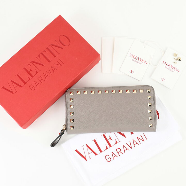楽天市場】VALENTINO ヴァレンティノ 財布 長財布 ロックスタッズ 