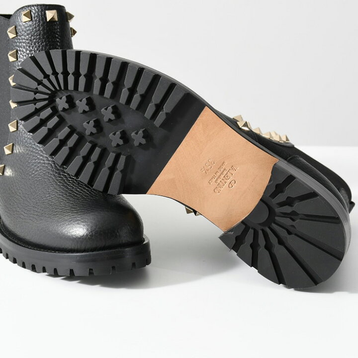 3048 ヴァレンティノ ロックスタッズ スエード ショートブーツ  