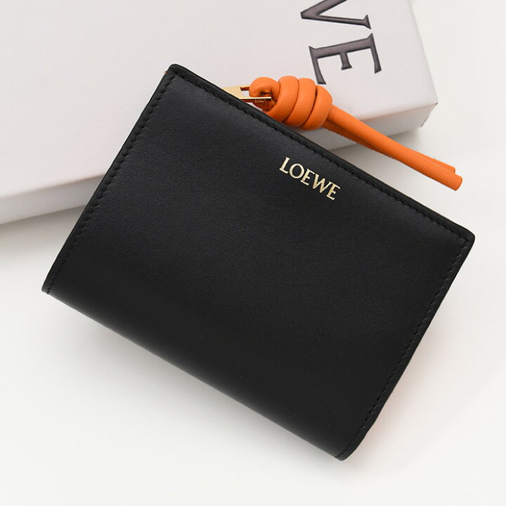 楽天市場】LOEWE ロエベ ノット コンパクト ウォレット シャイニーナパ 