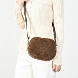 Max Mara マックスマーラ バッグ テディベア カメラ ショルダー TEDDYCAMERA4 レディース 003AU BROWN ブラウン ショルダーバッグ テディベアファブリック ボア ロゴ 人気 おすすめ プレゼント