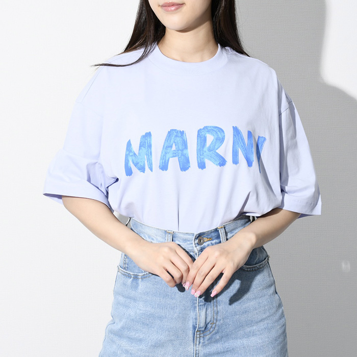 楽天市場】MARNI マルニ レタリング ロゴ Tシャツ コットン ホワイト