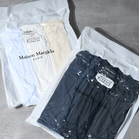 MAISON MARGIELA メゾン マルジェラ Tシャツ 3枚セット メンズ S50GC0687S2397 3色 クリーム パック ステッチ コットン 人気 おすすめ プレゼント tshirtcp