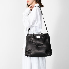 MAISON MARGIELA メゾン マルジェラ バッグ グラムスラム トートバッグ ミディアム S56WC0126P4300 レディース 女性 BLACK ブラック 黒 キルテッドレザー LAST1