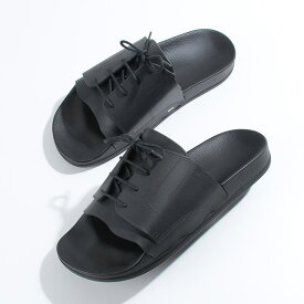 MAISON MARGIELA メゾン マルジェラ サンダル シューズ 靴 プール スライドサンダル S58WX0100 P5411 レディース ブラック ロゴ ラバーソール レースアップ 春夏