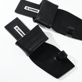 JILSANDER ジルサンダー サンダル シューズ トングサンダル J15WP0123P6598 バンド フラットサンダル レディース ブラック 黒 ぺたんこ レザー 本革