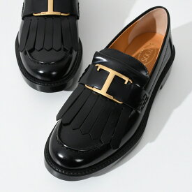 TOD'S トッズ シューズ 靴 ローファー XXW59C0GC10SHAB Tタイムレス レザー レディース ブラック 黒 エナメル ヒール シンプル ラウンドトゥ 人気 おすすめ プレゼント