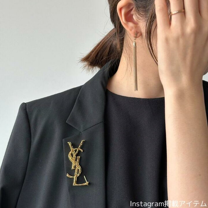 楽天市場】【P3倍】SAINT LAURENT サンローラン ブローチ アクセサリー 