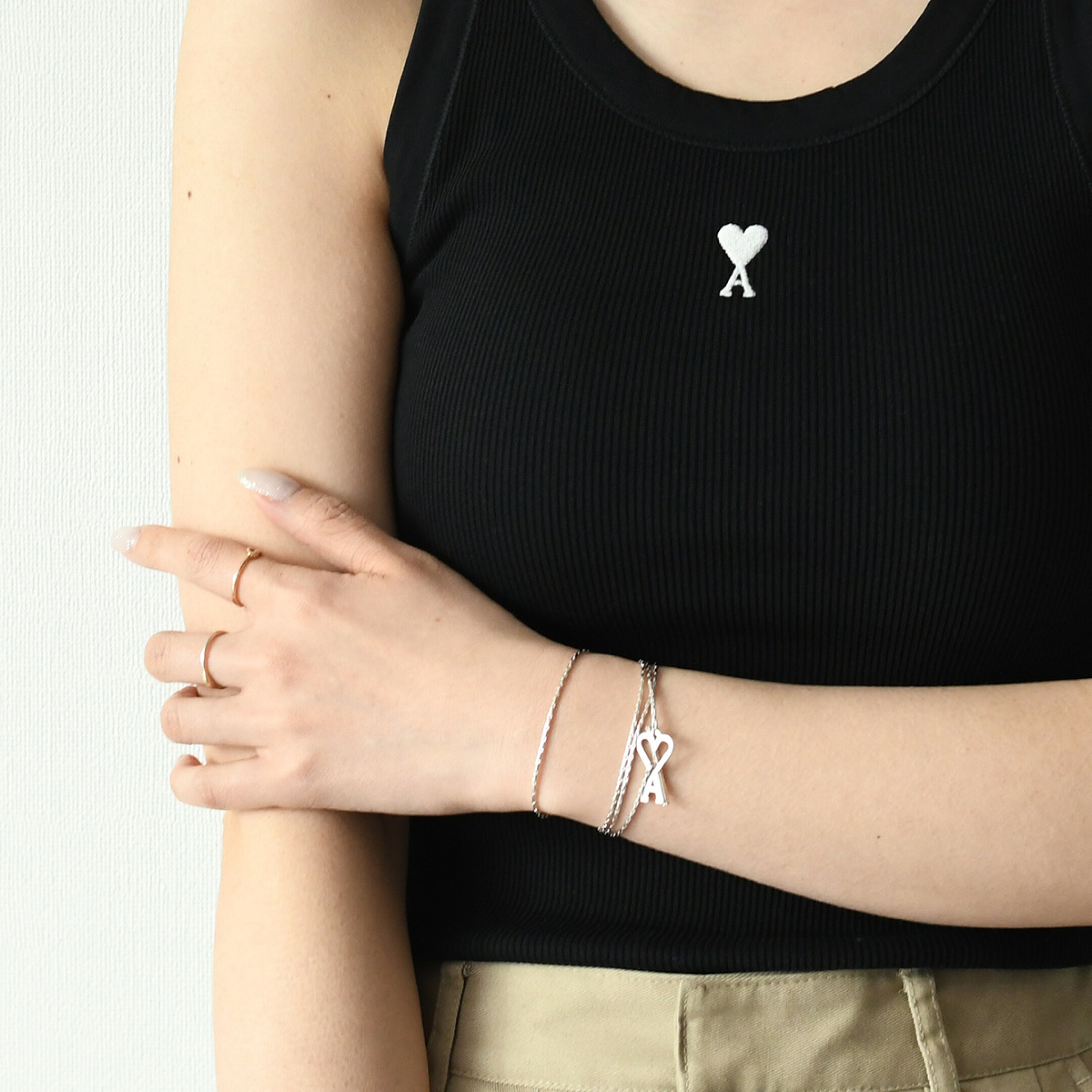 AMI PARIS アミパリス アクセサリー ネックレス チェーンネックレス AMI ALEXANDRE MATTIUSSI AMI DE COEUR UJW916 361 メンズ ユニセックス ゴールド シルバー ペンダント ロゴ
