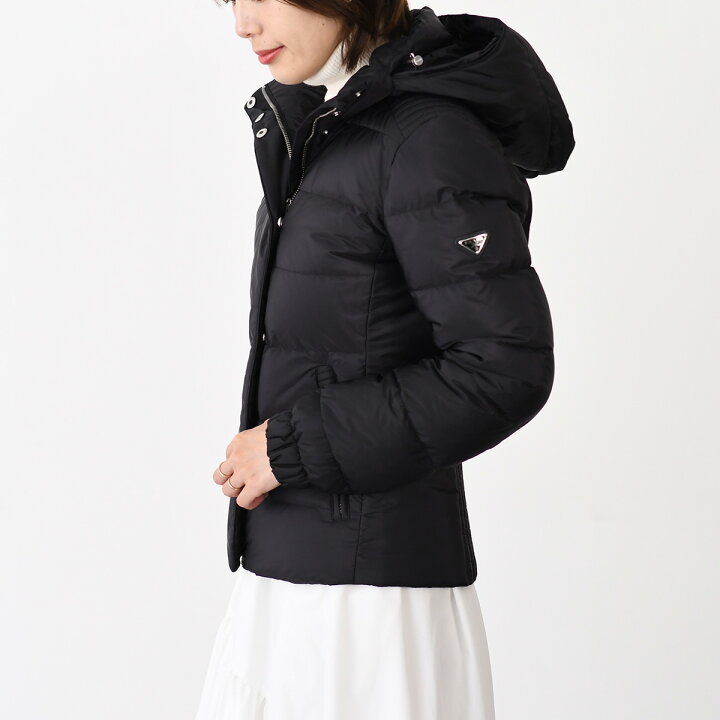 楽天市場】PRADA プラダ ジャケット フード付きショートダウン 
